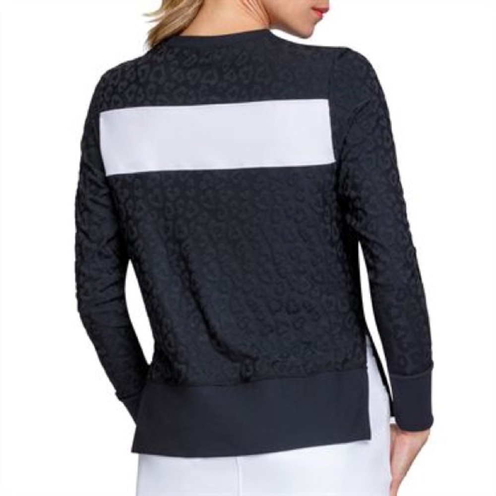 tail alayah long sleeve top in onyx leopard